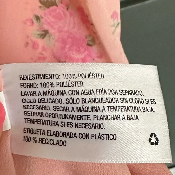 LoveShackFancy Pink Floral Puff Sleeve Chiffon Tiered Ruffle Midi Dress Size 6 - Picture 9 of 9